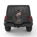 THEIR LIVES YOUR FREEDOM PEARL  WHITE CARBON FIBER TIRE COVER