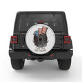 THEIR LIVES YOUR FREEDOM SILVER CARBON FIBER TIRE COVER