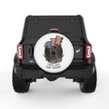 THEIR LIVES YOUR FREEDOM WHITE TIRE COVER