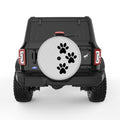 THREE PAWS SILVER CARBON FIBER TIRE COVER