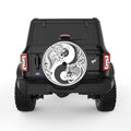 TIGER DRAGON YING YANG BLACK TIRE COVER