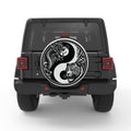 TIGER DRAGON YING YANG BLACK TIRE COVER