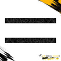 TOPOGRAPHIC BODY SIDE STRIPE SIDE GRAPHIC DRIVER & PASSENGER DECALS