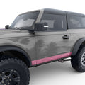 TOPOGRAPHIC BODY SIDE STRIPE BODY GRAPHIC DECAL FITS 2021+ FORD BRONCO 2 DOOR