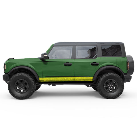 TOPOGRAPHIC BODY SIDE STRIPE SIDE GRAPHIC DECAL FITS 2021+ FORD BRONCO 4 DOOR