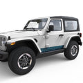 TOPOGRAPHIC BODY SIDE SKIRT STRIPE BODY GRAPHIC DECAL FITS 2018+ JEEP WRANGLER 2 DOOR JLU