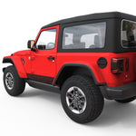 TOPOGRAPHIC BODY SIDE SKIRT STRIPE DOOR DECAL FITS 2018+ JEEP WRANGLER 2 DOOR JLU