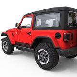 TOPOGRAPHIC BODY SIDE SKIRT STRIPE DOOR DECAL FITS 2018+ JEEP WRANGLER 2 DOOR JLU