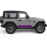 TOPOGRAPHIC BODY SIDE SKIRT STRIPE SIDE GRAPHIC DECAL FITS 2005-2017 JEEP WRANGLER 2 DOOR JK