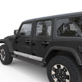 TOPOGRAPHIC BODY SIDE SKIRT STRIPE DOOR DECAL FITS 2018+ JEEP WRANGLER 4 DOOR JLU