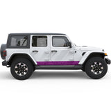 TOPOGRAPHIC BODY SIDE SKIRT STRIPE SIDE GRAPHIC DECAL FITS 2005-2017 JEEP WRANGLER 4 DOOR JKU