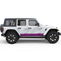 TOPOGRAPHIC BODY SIDE SKIRT STRIPE SIDE GRAPHIC DECAL FITS 2005-2017 JEEP WRANGLER 4 DOOR JKU