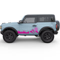 TREES MOUNTAINS COMPASS SIDE GRAPHIC DECAL FITS 2021+ FORD BRONCO 2 DOOR