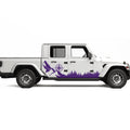 Trees Mountains Compass Decal For Jeep Gladiator