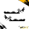 Trees Mountains Compass Decal For Jeep Gladiator