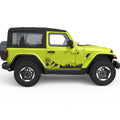 TREES MOUNTAINS COMPASS SIDE GRAPHIC DECAL FITS 2005-2017 JEEP WRANGLER 2 DOOR JK