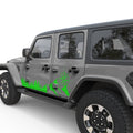 TREES MOUNTAINS COMPASS DOOR DECAL FITS 2018+ JEEP WRANGLER 4 DOOR JLU