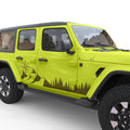 TREES MOUNTAINS COMPASS BODY GRAPHIC DECAL FITS 2005-2017 JEEP WRANGLER 4 DOOR JKU