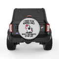 TRIED TO BE NORMAL ONCE SILVER CARBON FIBER TIRE COVER