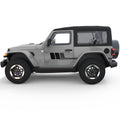 TRIPLE STRIPES SIDE GRAPHIC DECAL FITS 2018+ JEEP WRANGLER 2 DOOR JL