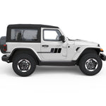 TRIPLE STRIPES SIDE GRAPHIC DECAL FITS 2005-2017 JEEP WRANGLER 2 DOOR JK