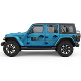 TRIPLE STRIPES SIDE GRAPHIC DECAL FITS 2018+ JEEP WRANGLER 4 DOOR JLU