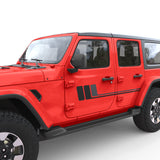 TRIPLE STRIPES BODY GRAPHIC DECAL FITS 2018+ JEEP WRANGLER 4 DOOR JLU