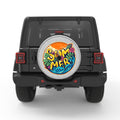 TROPICAL SUMMER VIBES WHITE TIRE COVER