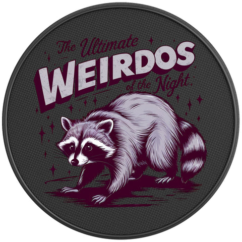 ULTIMATE WEIRDOS OF THE NIGHT PEARL  WHITE CARBON FIBER TIRE COVER