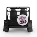 ULTIMATE WEIRDOS OF THE NIGHT WHITE TIRE COVER FOR MOKE