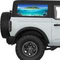 UNDERWATER ISLAND QUARTER WINDOW DECAL FITS 2021+ FORD BRONCO 2 DOOR HARD TOP
