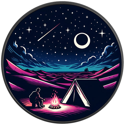 UNDER THE STARS BLACK CARBON FIBER TIRE COVER