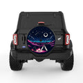 UNDER THE STARS BLACK TIRE COVER