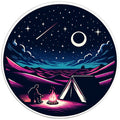 UNDER THE STARS BLACK TIRE COVER