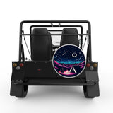 UNDER THE STARS SILVER CARBON FIBER TIRE COVER FOR MOKE