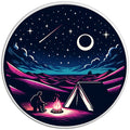 UNDER THE STARS WHITE TIRE COVER