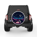 UNDER THE STARS PEARL  WHITE CARBON FIBER TIRE COVER