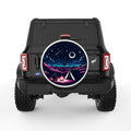 UNDER THE STARS WHITE TIRE COVER