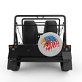 UNITED STATES AMERICAN EAGLE SILVER CARBON FIBER TIRE COVER FOR MOKE