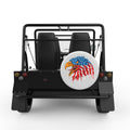 UNITED STATES AMERICAN EAGLE WHITE CARBON FIBER TIRE COVER FOR MOKE