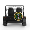 UNITED STATES ARMY WHITE CARBON FIBER TIRE COVER FOR MOKE