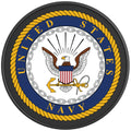 UNITED STATES NAVY BLACK CARBON FIBER TIRE COVER