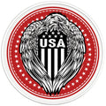 USA AMERICAN BALD EAGLE PEARL  WHITE CARBON FIBER TIRE COVER