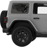 USA BEAR QUARTER WINDOW DECAL FITS 2011-2018 JEEP WRANGLER 4 DOOR HARD TOP JKU