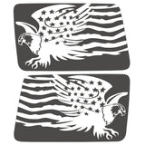 USA EAGLE QUARTER WINDOW DRIVER & PASSENGER DECALS