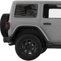 USA HORSE QUARTER WINDOW DECAL FITS 2011-2018 JEEP WRANGLER 4 DOOR HARD TOP JKU