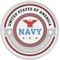 USA NAVY EAGLE WHITE TIRE COVER