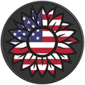 USA SUNFLOWER PEARL  WHITE CARBON FIBER TIRE COVER