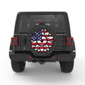 USA SUNFLOWER BLACK CARBON FIBER TIRE COVER