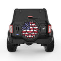 USA SUNFLOWER BLACK TIRE COVER